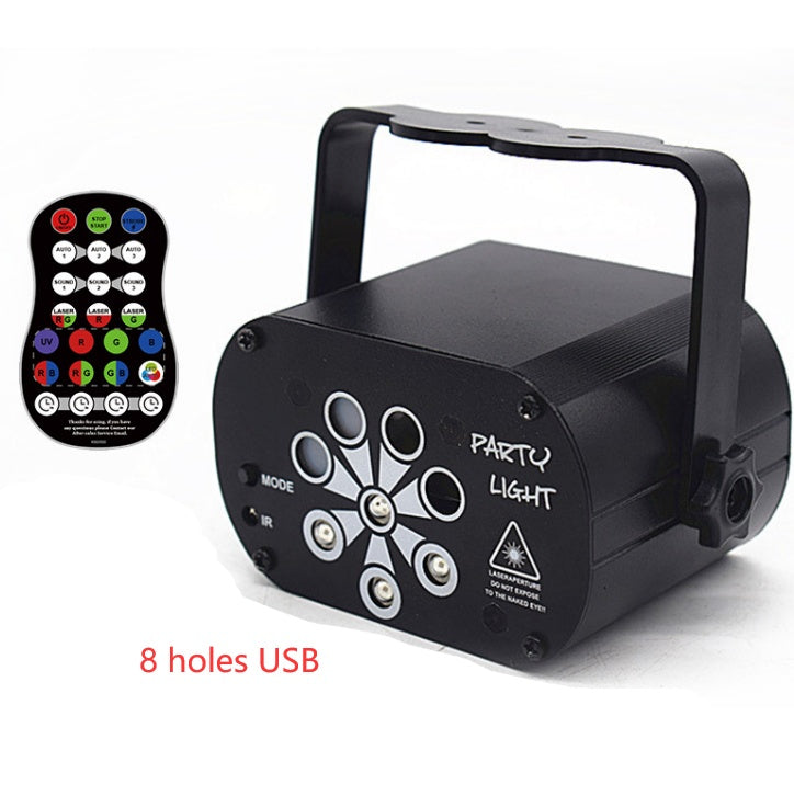 Sound Activated LED Disco Laser Projector – Party Lights for Home, DJ & Events