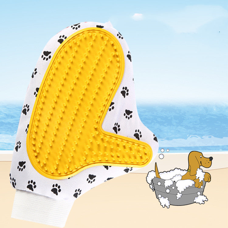 Silicone Pet Grooming Glove – Deshedding Brush for Dogs & Cats Bath & Hair Removal