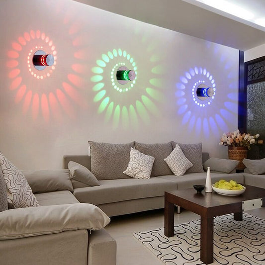 Modern LED Wall Light – Spiral Wall Lamp for Living Room Decor