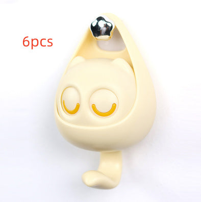 Playful Cat Coat Hook for Keys, Scarves, and Hats