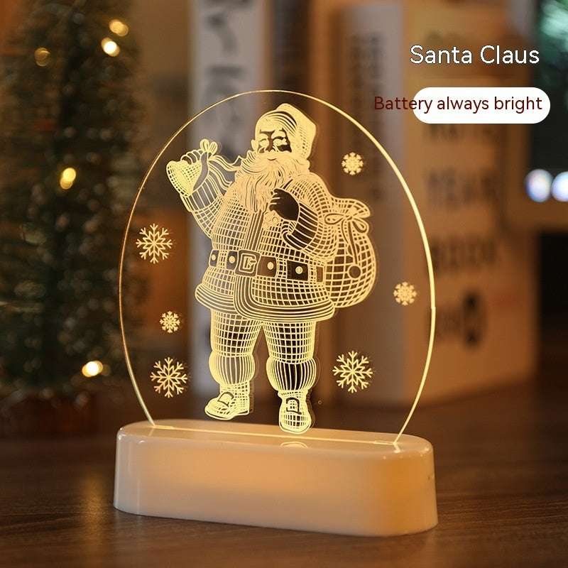 Christmas Atmosphere Night Light – LED Decorative Holiday Home Glow Lamp