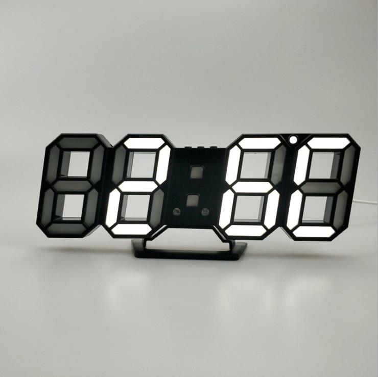 Modern 3D LED Digital Wall Clock – Minimalist Home & Office Decor