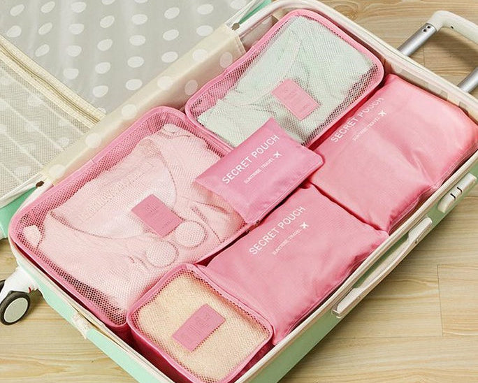 Travel Packing Cubes Set – Waterproof Nylon Organizer Bag for Trips