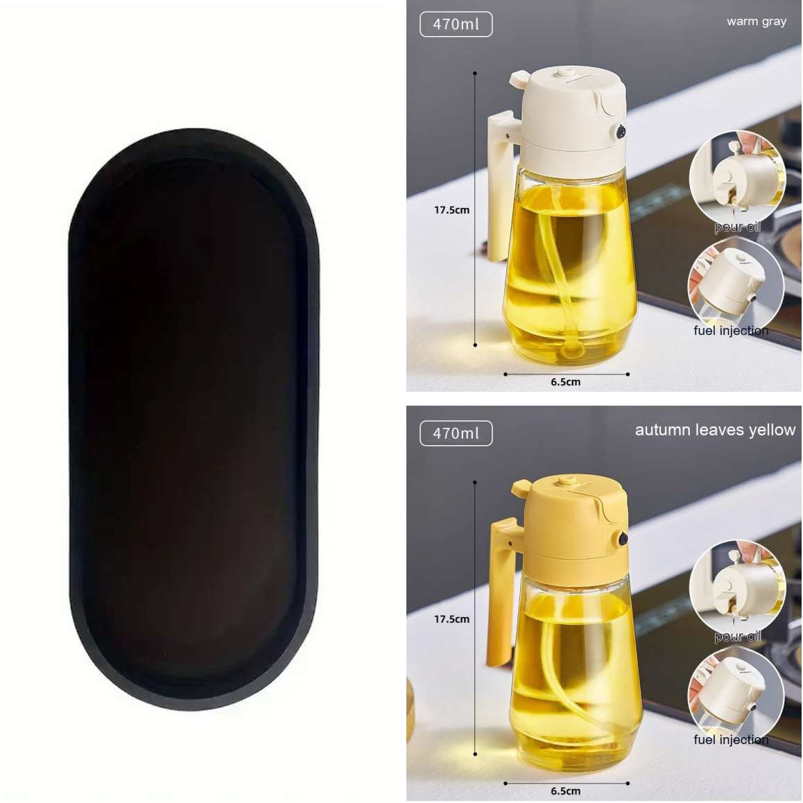 Olive Oil & Vinegar Sprayer Bottle – Kitchen Cooking & BBQ Oil Spray