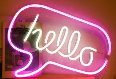 Aesthetic LED Neon Light Acrylic Back Panel – Room Decor Lamp for Bedroom & Gifts