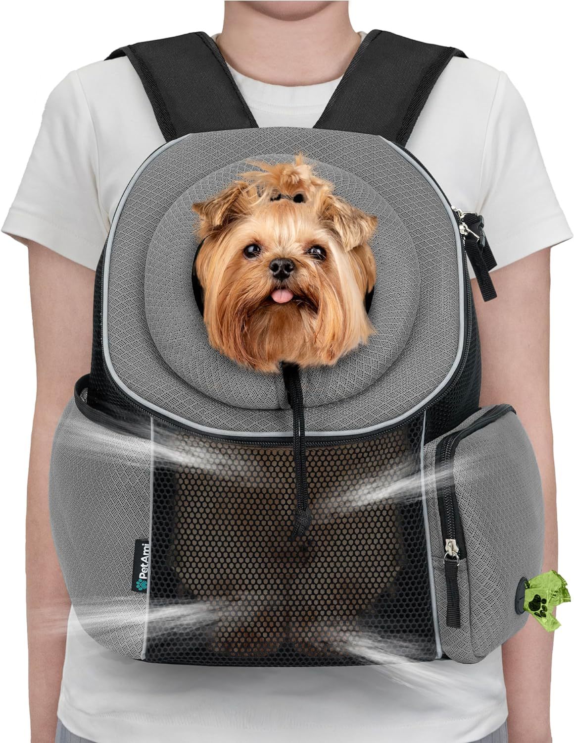 Outdoor Dog Carrier Backpack – Comfortable Breathable Pet Travel Bag for Small Dogs & Puppies