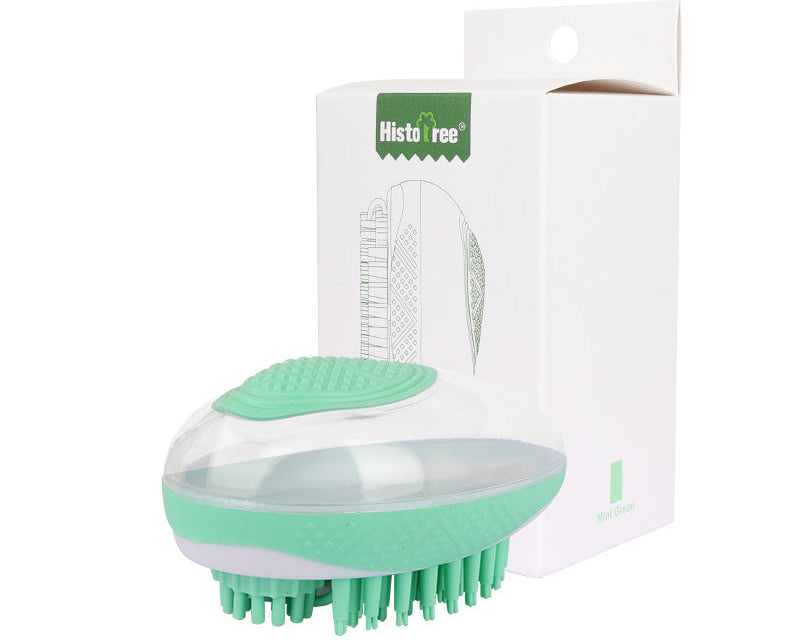 Pet Spa & Bath Brush – 2-in-1 Silicone Massage and Hair Removal Comb