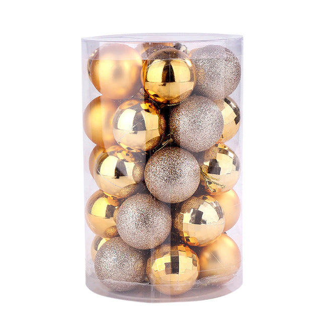 34pcs Christmas Ball Ornaments Set 4cm – Shatterproof Xmas Tree Decorations