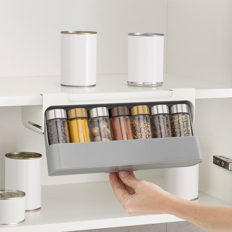 Space Saving Spice Rack Organizer | Kitchen Seasoning Bottle Storage Wall Shelf Holder