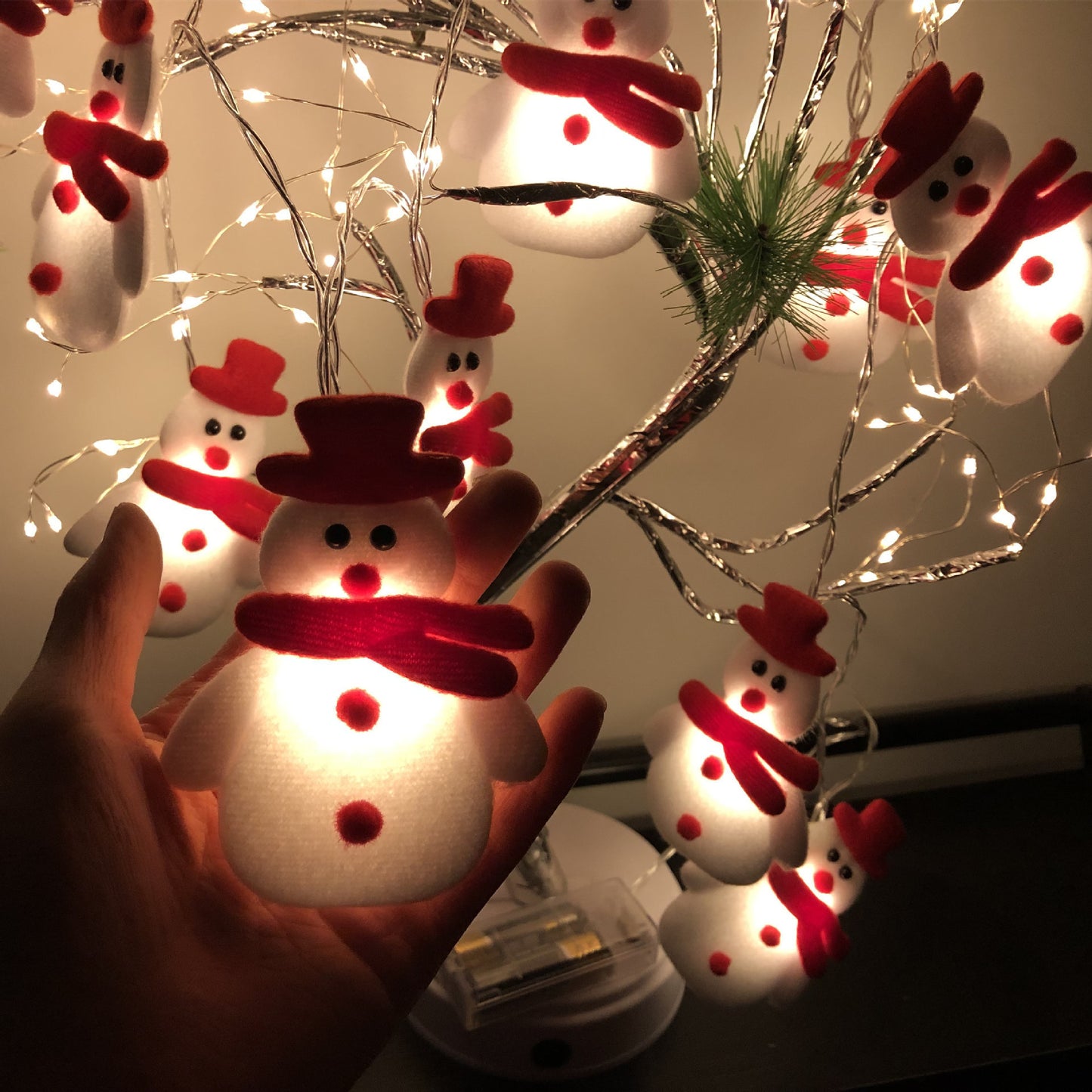 Christmas Snowman LED Garland – Spark Joy at Home
