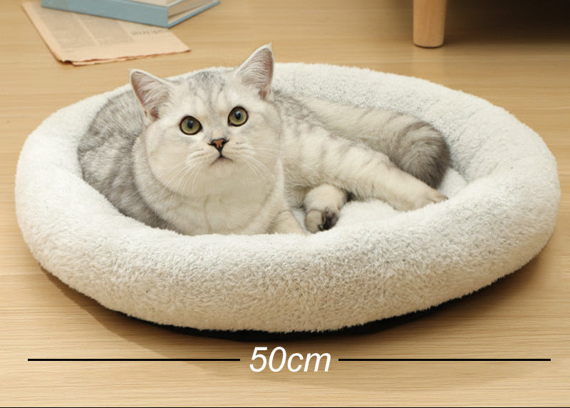 All-Season Warm Honey Pot Pet Nest – Cozy Anti-Anxiety Cat & Dog Bed House