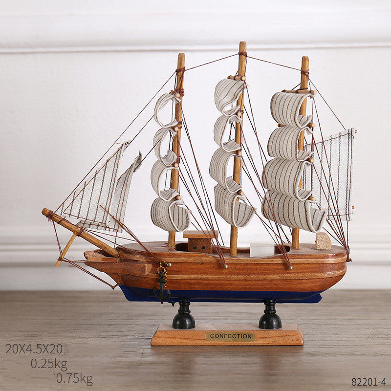 Coastal Sailing Home Decor – Creative Craft Ornament for Modern Interior Design