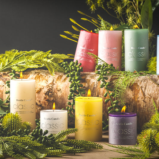 Relaxing Aromatherapy Candle – Cylindrical Color Candle for Home, Gifts & Stress Relief