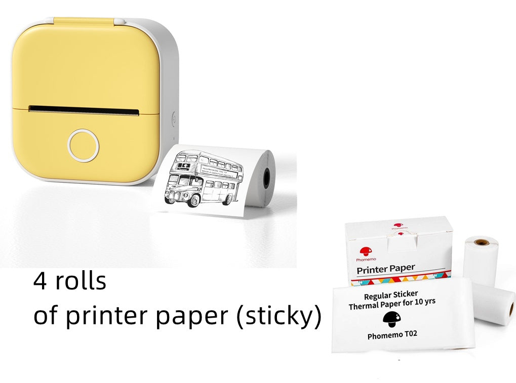 Mini Label & Photo Printer – Easy, Quick, Portable