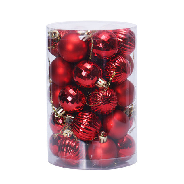 34pcs Christmas Ball Ornaments Set 4cm – Shatterproof Xmas Tree Decorations