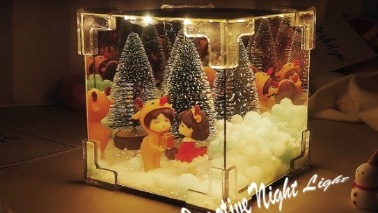 Christmas Craft LED Lamp Kit – 3D Cube Light for Holiday Decor & Gifts