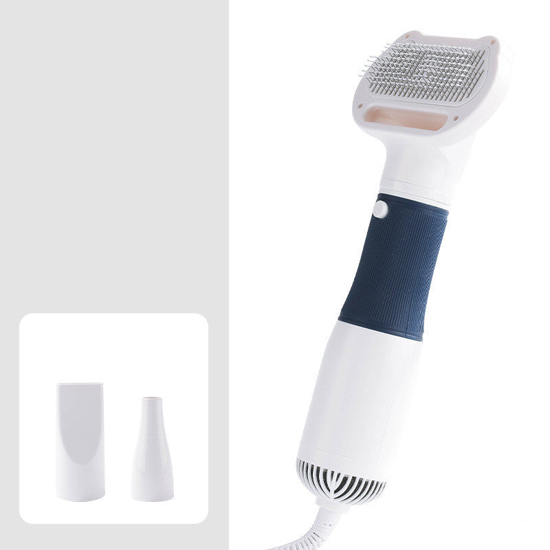 Electric Dog Cat Grooming Dryer Brush 2-in-1 Pet Hair Pulling Drying Comb Tool
