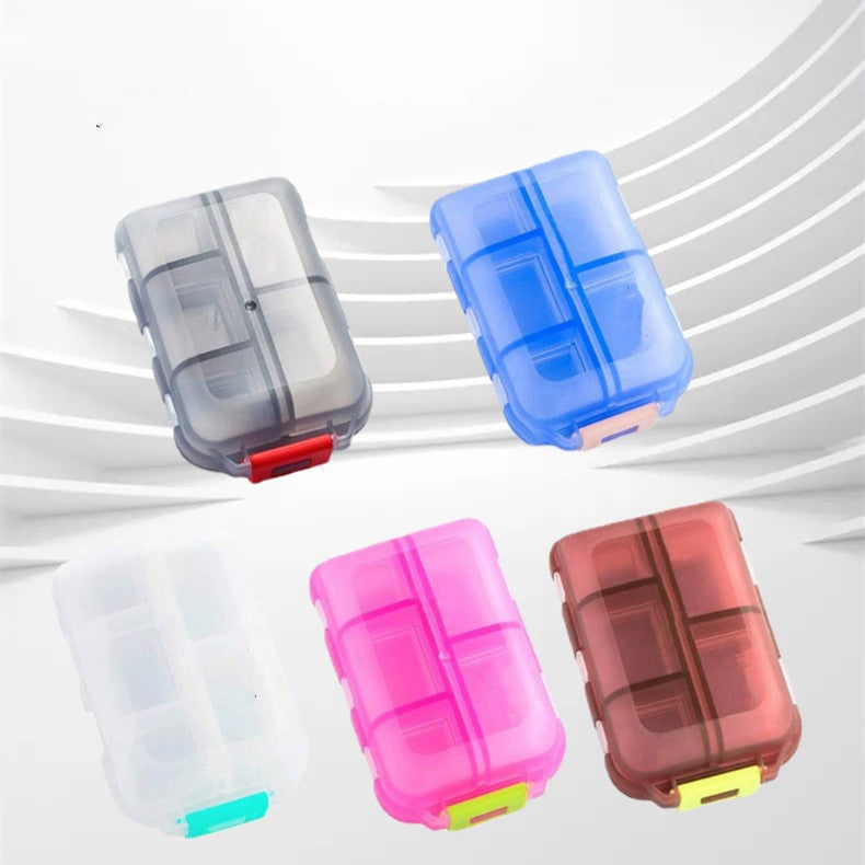 Moisture Proof Pill Organizer – 10 Grid Portable Medicine Box for Travel & Daily Health Use