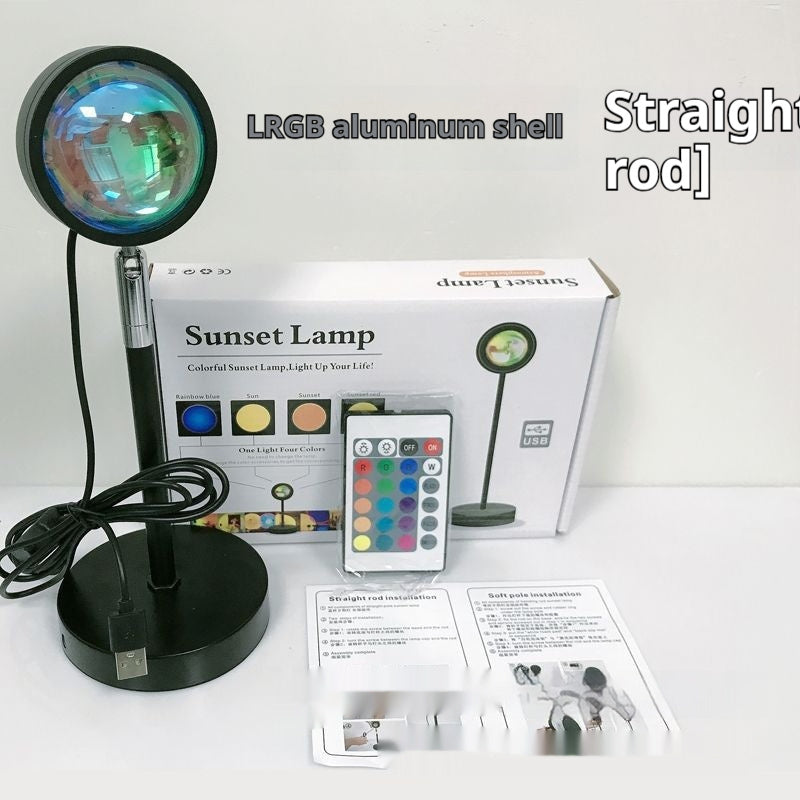 Sunset Wall Lamp – LED Night Light Projector for Relaxation & Home Decor
