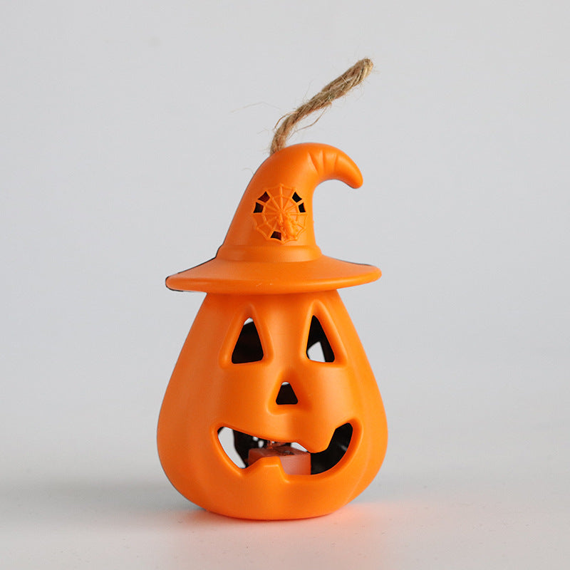Halloween Pumpkin Skull Candle Lamp – Creepy LED Night Light Party Decor