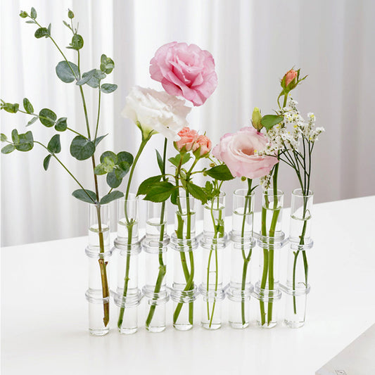 Hydroponic Glass Vase Test Tube Planter – Modern Plant Holder for Home, Wedding & Desk Decor