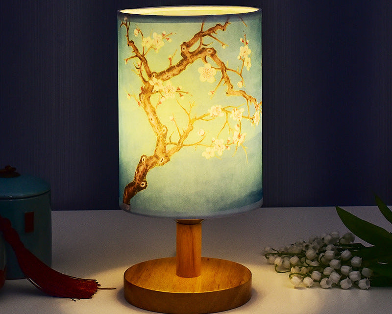 Cozy LED Table Lamp for Bedroom – Chinese Style Bedside Night Light Decor