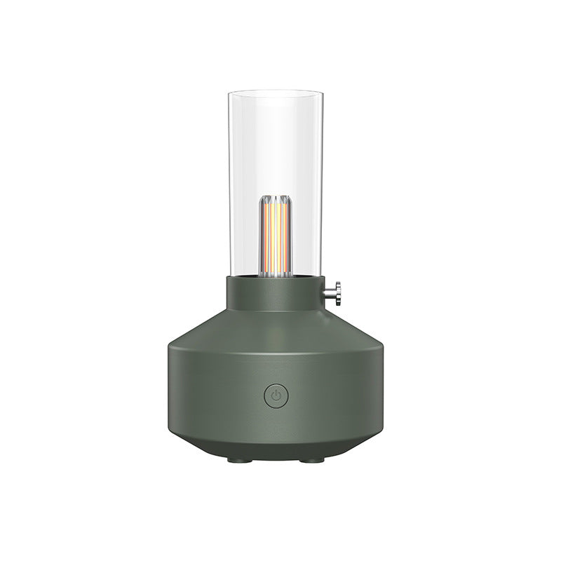 Vintage Flame Style Aroma Diffuser – LED Essential Oil Humidifier Air Purifier Night Light