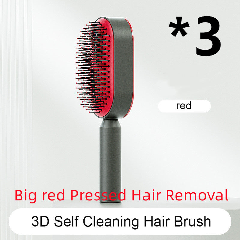 Self-Cleaning Hair Brush – Detangling & Smoothing with One-Click Hair Removal