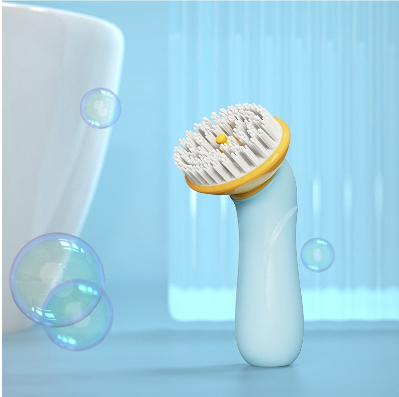 Pet Bath Brush with Massaging Bristles – Easy Clean Grooming Tool