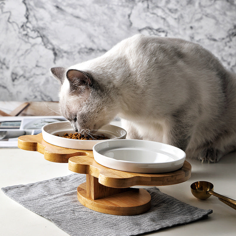 Eco-Friendly Ceramic Cat Bowl – Safe Durable No Spill Pet Dish