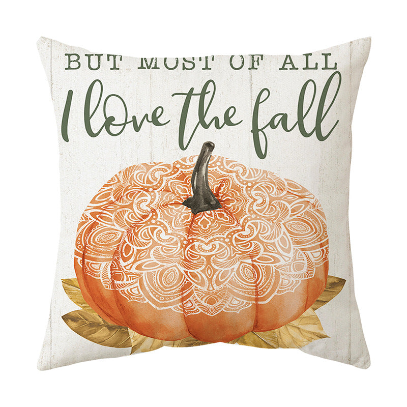 Cozy Thanksgiving Sofa Cushion Cover