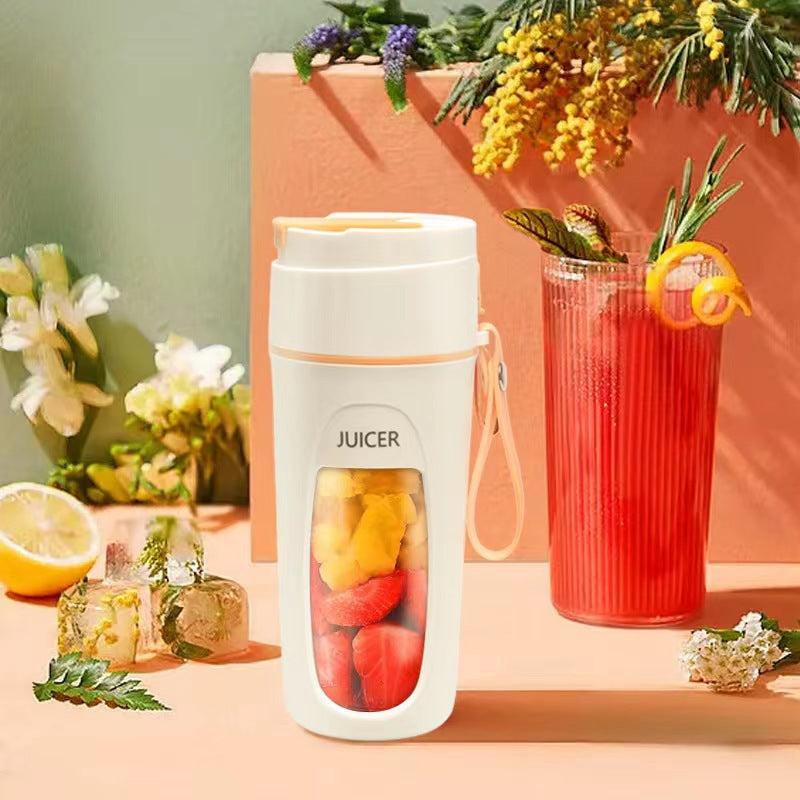 Portable Blender USB Rechargeable Juicer Cup – Mini Electric Smoothie Maker for Travel & Outdoor Use
