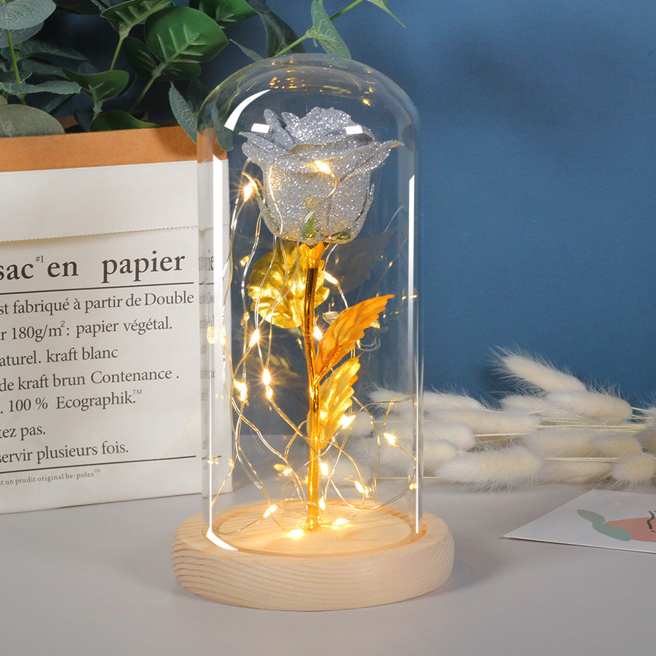 Eternal Rose LED Light Gift – Romantic Glass Rose for Girlfriend & Valentine’s Day