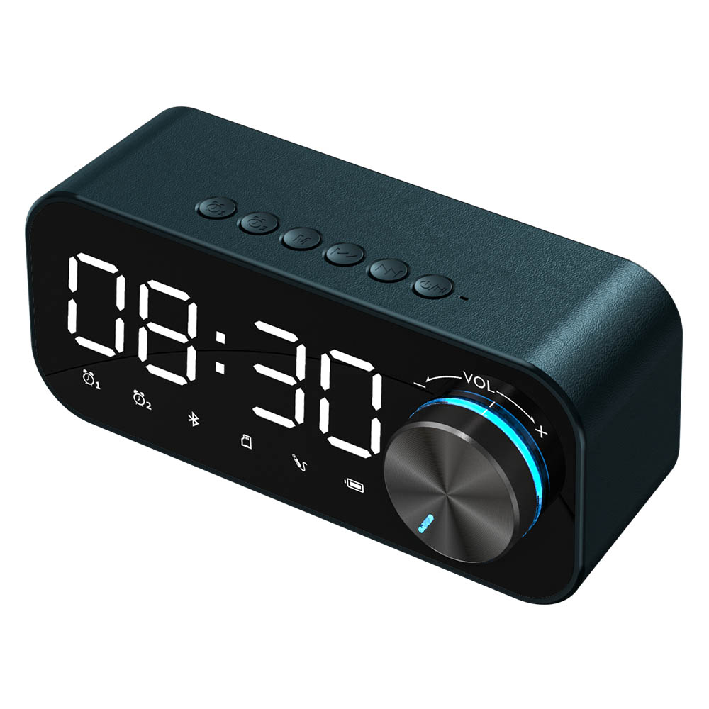 Digital LED Alarm Clock Bluetooth Speaker – Wireless Music Player w/ Subwoofer & Night Table Clock