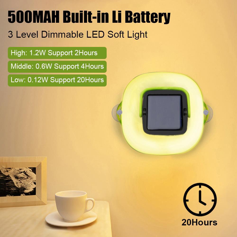Solar Camping Lantern Collapsible LED Light – Outdoor Tent Lamp