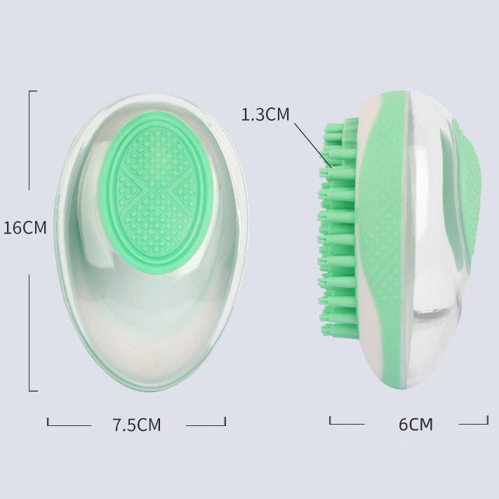 Pet Spa & Bath Brush – 2-in-1 Silicone Massage and Hair Removal Comb