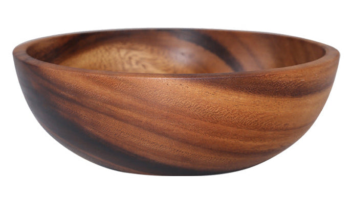 Natural Kitchen Wooden Bowl – Sustainable Salad & Fruit Serving Dish
