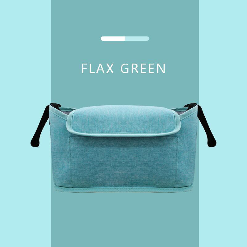 Baby Stroller Organizer Bag – Pram Storage Bag with Cup Holder for Travel & Daily Use