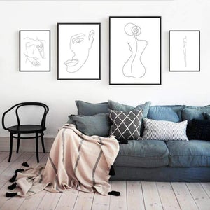 Feminine Simple Canvas Wall Art – Chic Home Decor | Bedroom & Living Room Styling