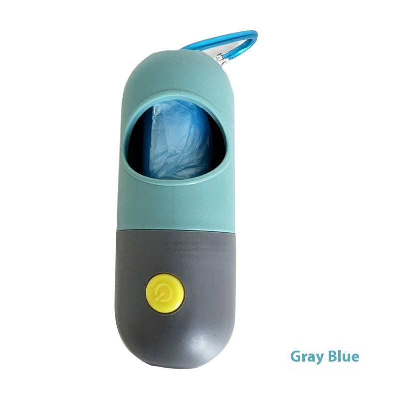 Dog Walking Accessory – LED Poop Bag Dispenser for Safe Night Walk