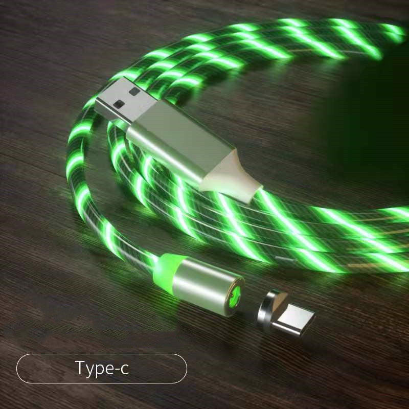Magnetic Fast Charging Cable – LED Streamer USB Type-C & Micro USB Charger for All Devices