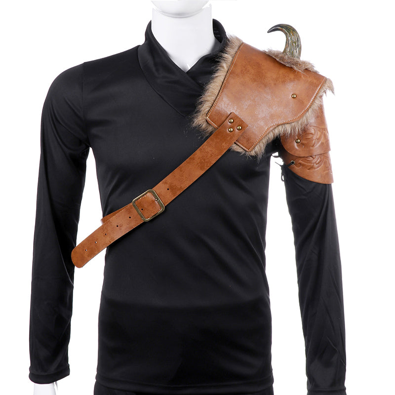 Medieval Fantasy Viking Armor Shoulder – Halloween Cosplay Costume for Men & Events