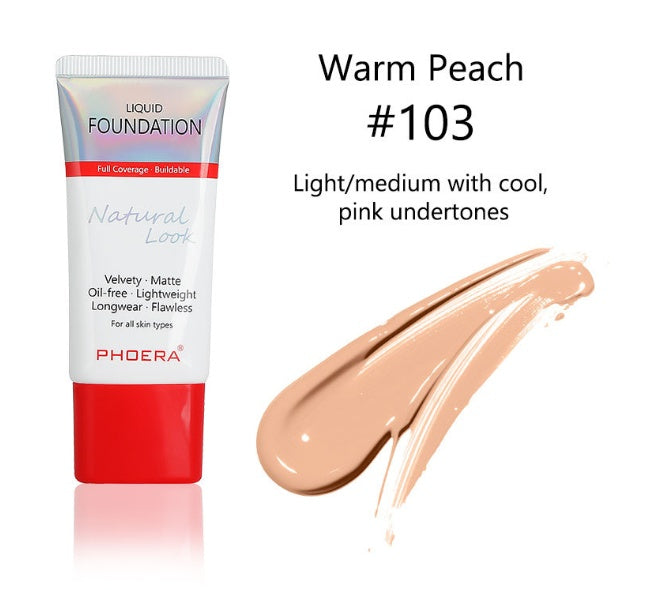 Silky Matte Foundation – Lightweight Full Coverage for Smooth, Poreless Skin
