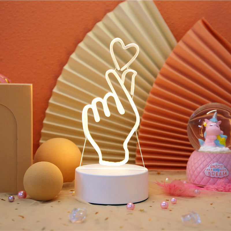 Creative Bedroom Night Light LED – Bedside Lamp for Relaxing Sleep & Home Decor