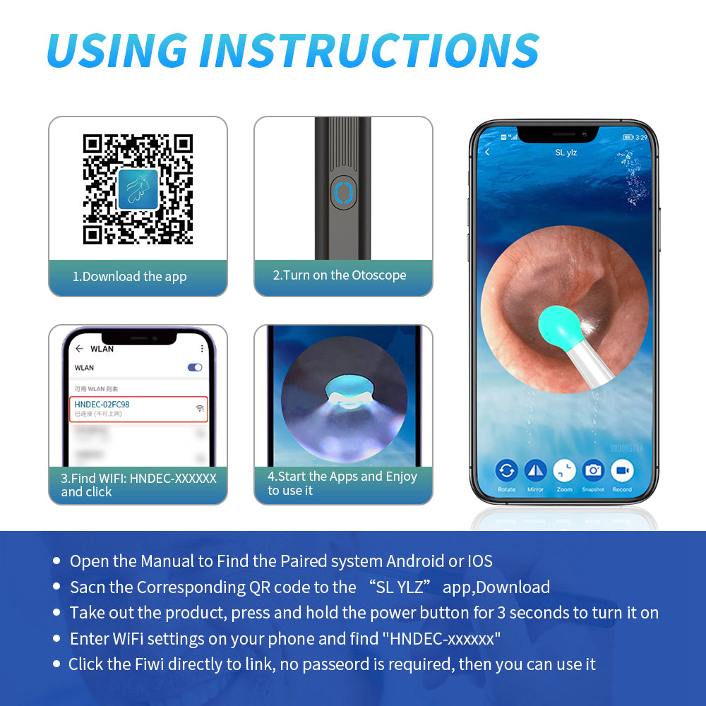 Smart Ear Cleaner with Camera – Wireless Ear Wax Removal Tool