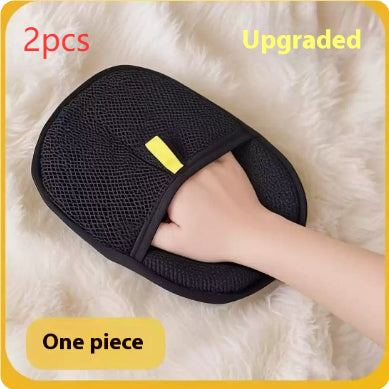 Pet Deshedding Glove – Hair Removal Brush for Long, Short & Curly Fur