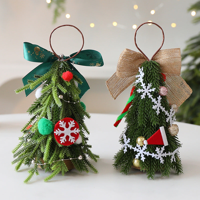 Mini Christmas Tree Decor Set DIY – Festive Home & Party Table Ornament Gift