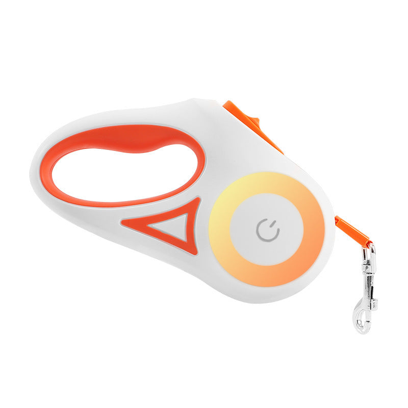Rechargeable LED Retractable Dog Leash | Safe Night Walking Pet Leash