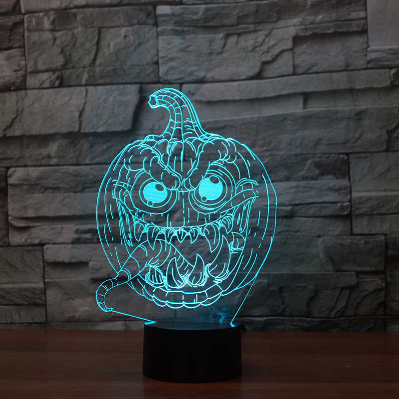 Halloween 3D Pumpkin LED Lights – Colorful String Lights for Party, Room & Garden Decor