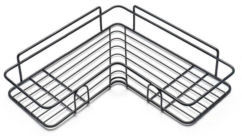 Corner Wall Shelf for Bathroom & Shower – Sleek Wrought Iron Storage Rack